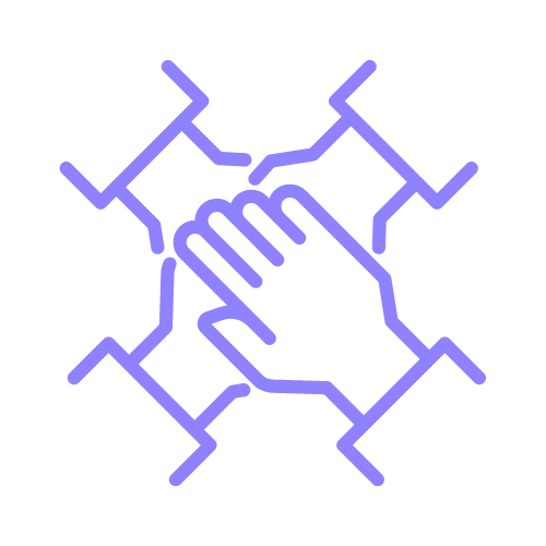 Icon of hand stacked on top of each other